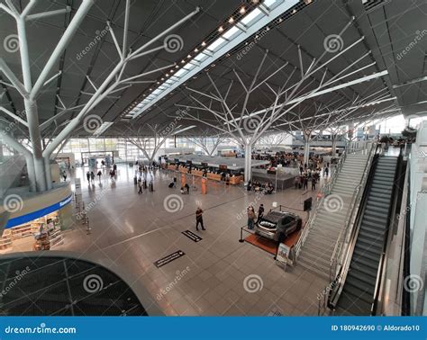 Airport Stuttgart, Germany - Check-in Counters Editorial Image - Image ...