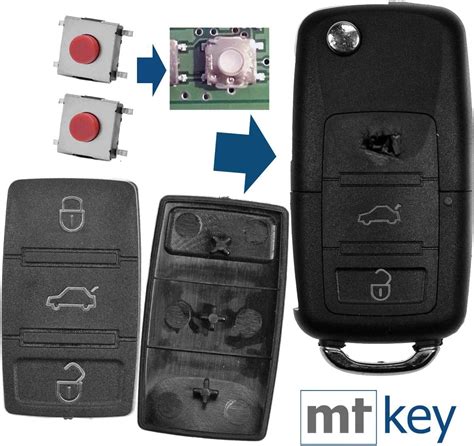 mt key Auto Klapp Schlüssel Funk Fernbedienung Repair Reparatur Set 2X