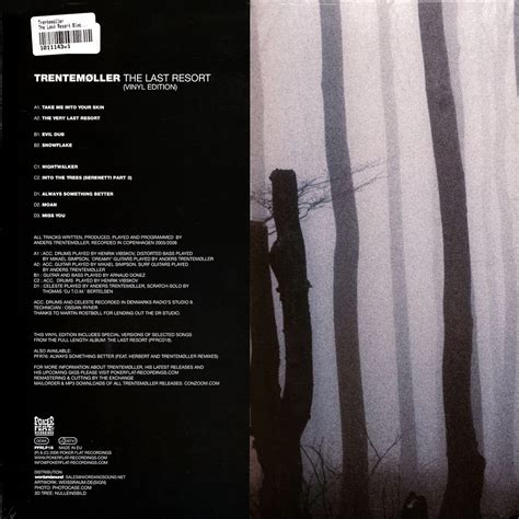 Trentemoller The Last Resort Black Vinyl Edition Vinyl Lp