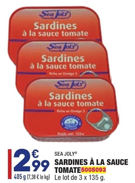 Promo Sardines à la sauce tomate chez ALDI