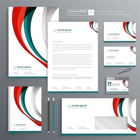 Business Corporate Identity Template Design Vektor Premium Vektor