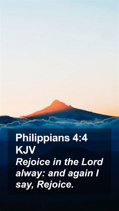 Philippians Kjv Mobile Phone Wallpaper Rejoice In The Lord Alway