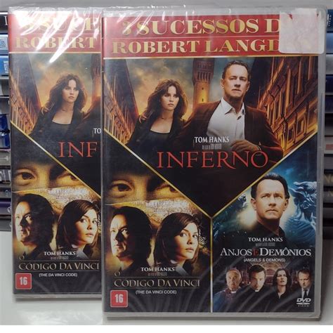 Filmes Dvd Coleção Inferno O Código da Vinci Anjos e Demônios