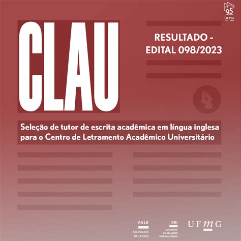 Resultado Final De Sele O De Tutor De Escrita Acad Mica Em L Ngua