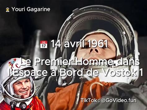 Youri Gagarine Avril Le Premier Homme Dans L Espace Bord De