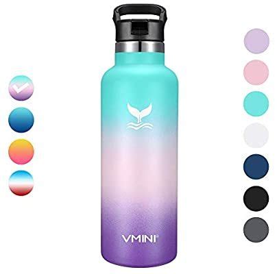 Vmini Water Bottle Standard Mouth Stainless Steel Vacuum Insulated