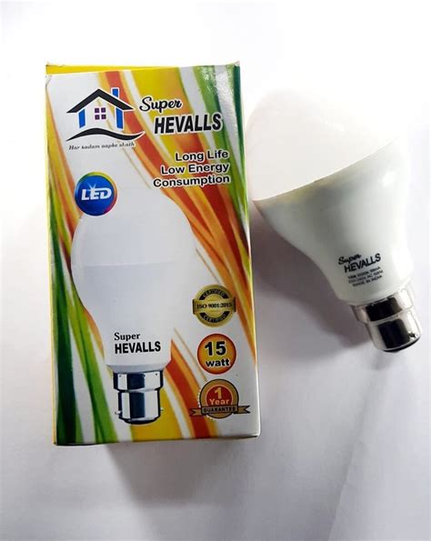 Super Hevalls Aluminum Cool Daylight Led Bulbs Base Type B22 At Rs