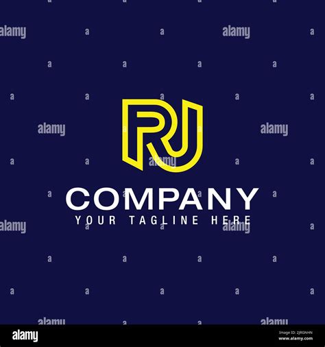 Initial PJ JP Modern Monogram And Elegant Logo Design Template Stock