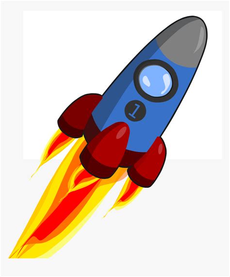 Animation Of Rocket Blue - Rocket Ship Cartoon Png, Transparent Png ...