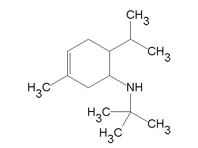 N Tert Butyl 3 Methyl 6 Propan 2 Ylcyclohex 3 En 1 Amine C14H27N