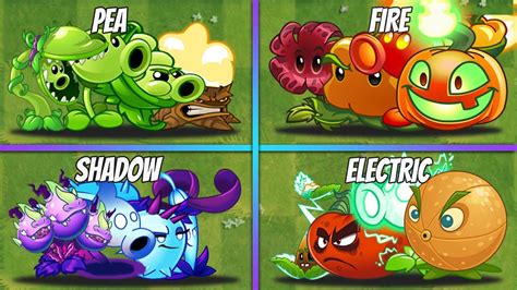 Team Pea Shadow Fire Electric Plants Who Will Win Pvz