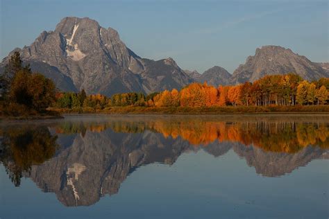 Mount Moran reflection in autumn Photograph by Jetson Nguyen - Fine Art ...