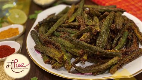 Maapure Kurkuri Rava Bhindi Crispy Bhindi Fried Okra Youtube