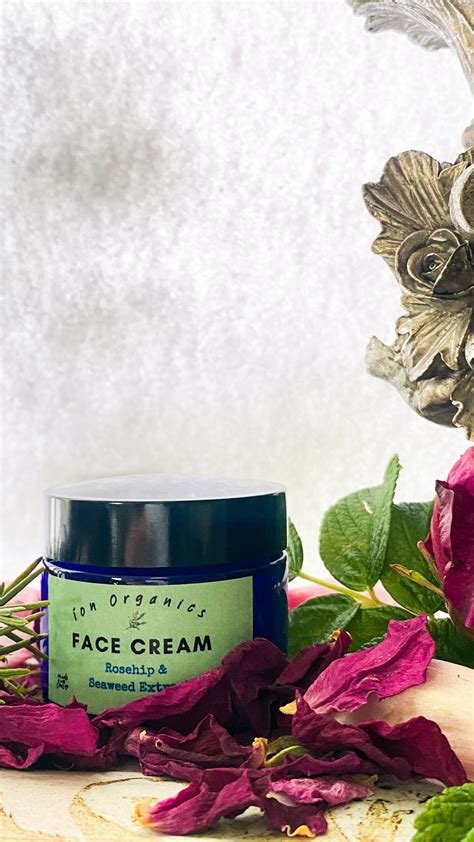 Organic Rosehip and Seaweed Extract Face Cream – Íon Organics