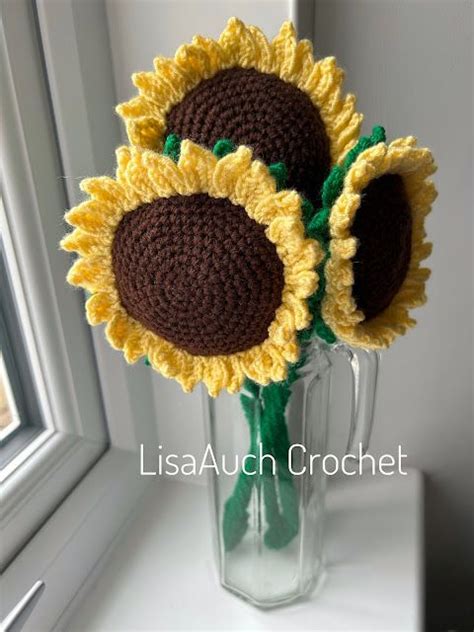 Large Sunflower Crochet Pattern Free Crochet Flower Patterns Crochet Flowers Free Pattern