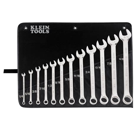 Combination Wrench Set 12 Piece 68404 Klein Tools For