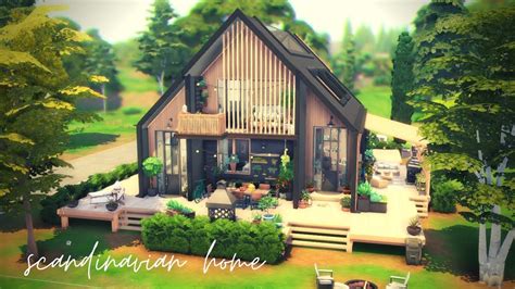 Scandinavian Home The Sims Speed Build No Cc Youtube Sims