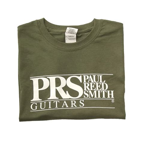 Prs Paul Reed Smith Classic Block Logo Tee T Shirt Military Reverb