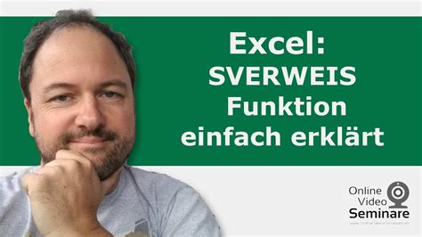 Sverweis Funktion Ganz Einfach Erkl Rt Youtube