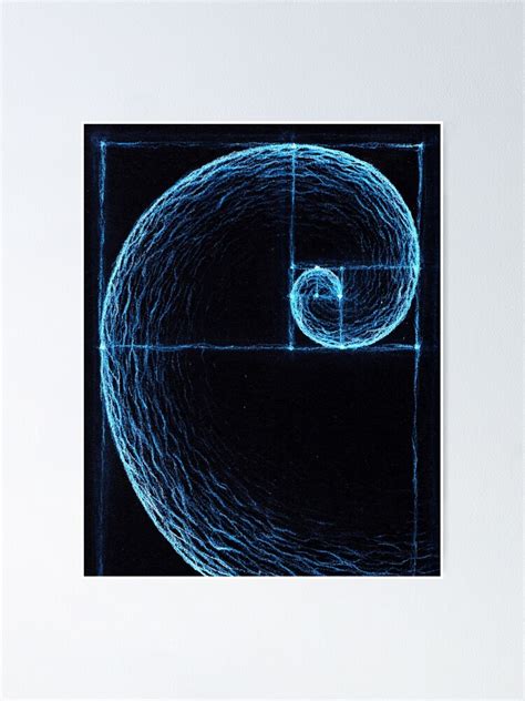 Golden Ratio Sacred Fibonacci Spiral Poster For Sale By Callmecaveman