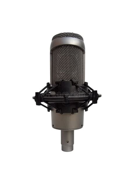 Studio Vocal Microphone Isolated Stock Photo - Image of speak ...