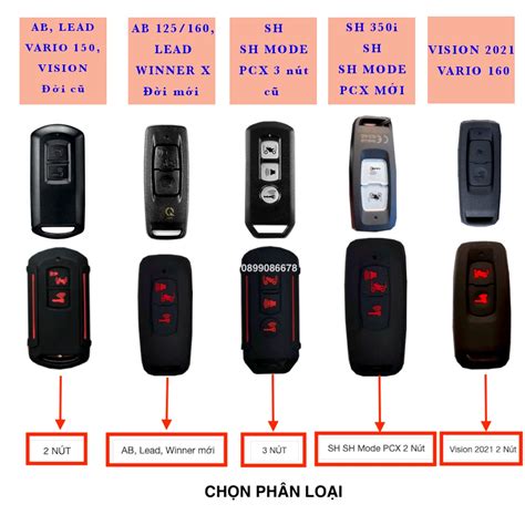 Bọc Chìa Khoá SmartKey Xe Máy SH SH mode AirBlade AB Vision Lead