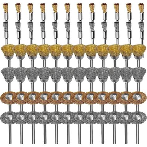 72 Pièces Brosse Metallique Pour Perceuse Kit d accessoires de