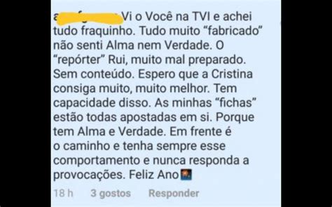 Cristina Ferreira Coloca Gosto Em Coment Rio E Justifica Se