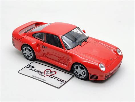 Porsche Coupe Rojo Welly En Caja