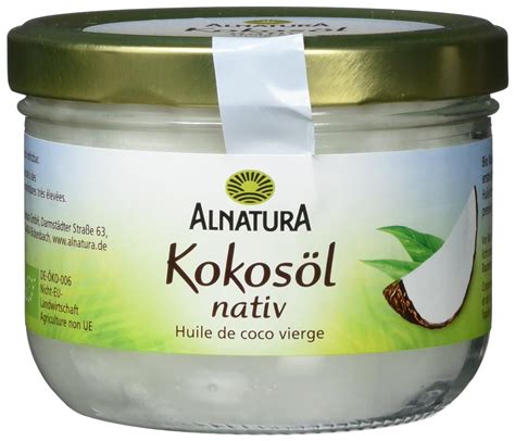 Alnatura Bio Kokosöl nativ 2er Pack 2 x 400 ml Amazon de