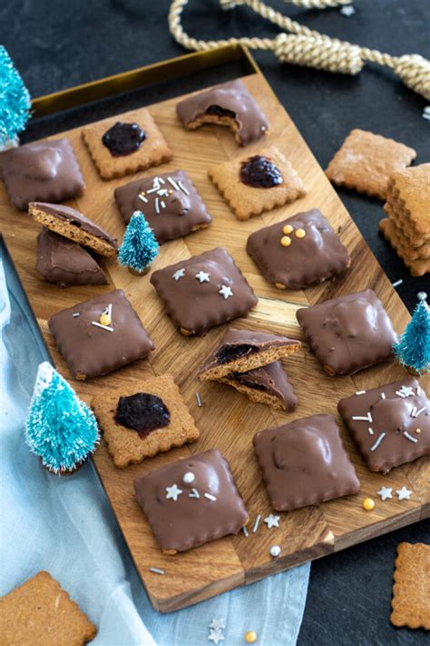 Schoko Lebkuchen gefüllt mit Pflaumenmus Baking Barbarine