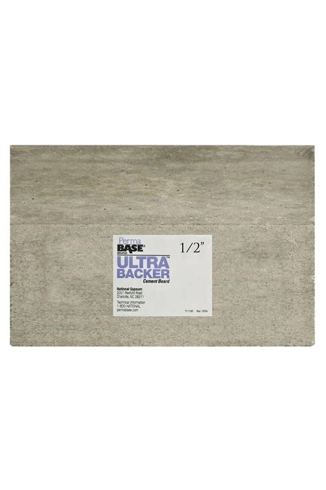 Permabase Ultra Cement Backer Board 3 Ft X 5 Ft X 5 In The Tile