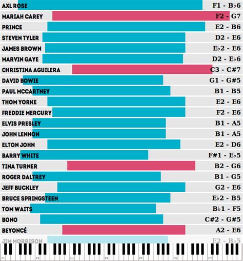 Which Famous Singers Have The Widest Vocal Ranges?