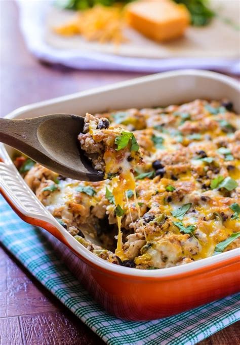 Mexican Chicken Quinoa Casserole