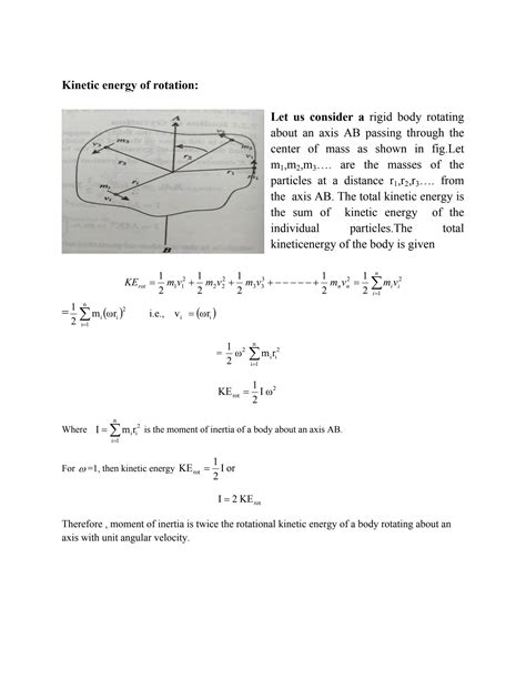 SOLUTION Moment Of Inertia Explanation Notes Studypool