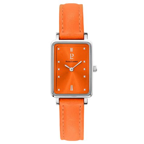 Montre Femme Pierre Lannier Ariane 049D655 Bracelet Cuir Orange Sur