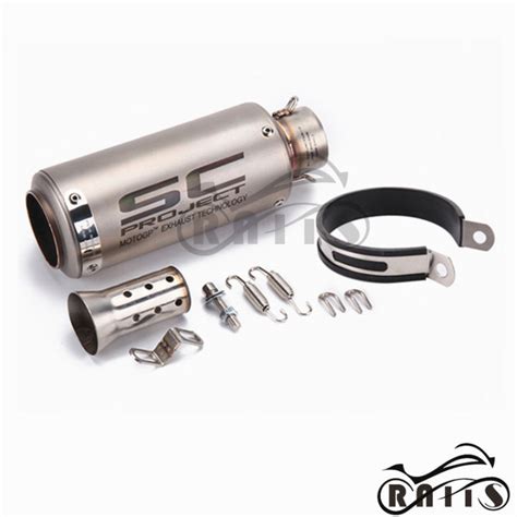 【free Silencer】sc Project 51mm Canister Only Titanium 9856 199 Exhaust Muffler Tailpipe