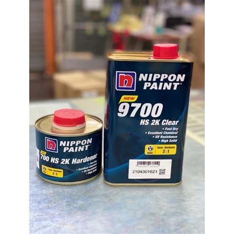 Nippon Paint 9700 Clear With Hardener Hs 2k Clear Shopee Malaysia