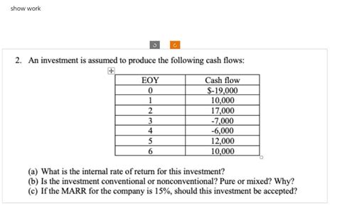 Answered Show Work 2 An Investment Is Assumed Bartleby