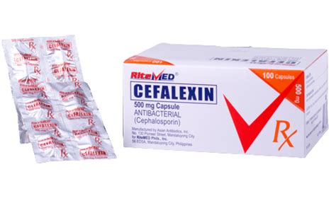 Infections Rm Cefalexin 500mg Cap 100 Ss Ph Ritemed