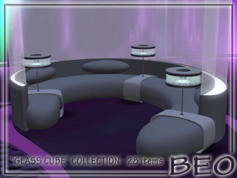 The Sims Resource Part Futuristic Sitting Area Glass Cube Collection