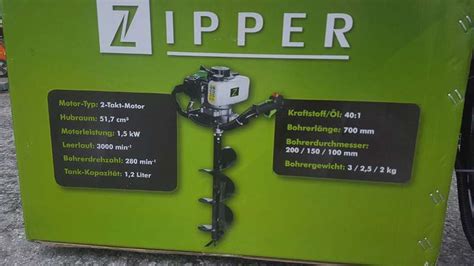 Erdbohrer Zipper Zi Elb Langschlag Willhaben