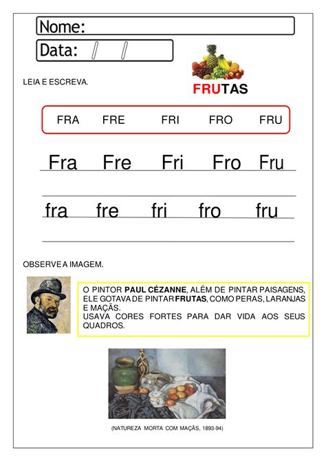 1º e 2º anos ATIVIDADES DE ORTOGRAFIA FRA FRE FRI FRO FRU