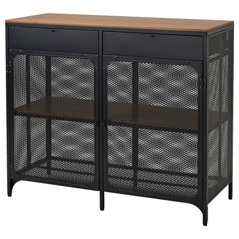 FJÄLLBO sideboard, black, 111x47x95 cm (433/4x181/2x373/8") - IKEA CA