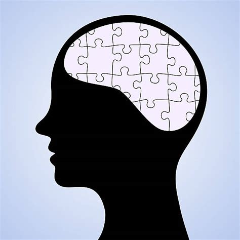 Brain Human Face Contemplation Jigsaw Puzzle Stock Photos Pictures