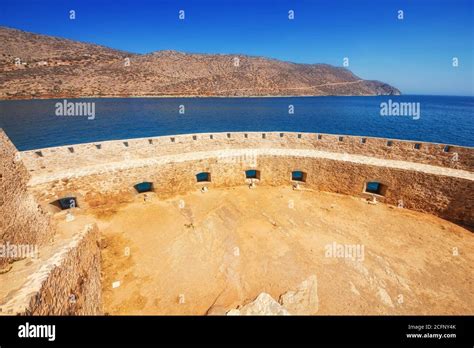 Ancient Ruins Of A Fortified Leper Colony Spinalonga Kalydon Island