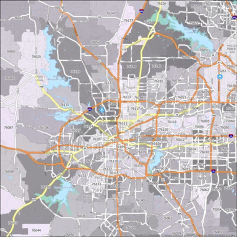 Fort Worth Zip Code Map GIS Geography