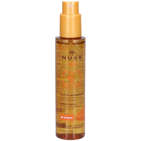 Nuxe Sun Spf Huile Bronzante Visage Et Corps Ml Redcare Pharmacie