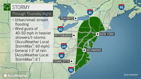 Nj Weather ‘vigorous Storm With Up To 60 Mph Winds 3 Inches Of