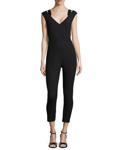 T9LKH Tracy Reese Sleeveless Jumpsuit With Cutout Back Jumpsuit Dressy